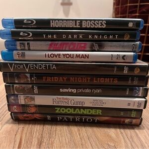 Blu-ray and DVD Movie Collection